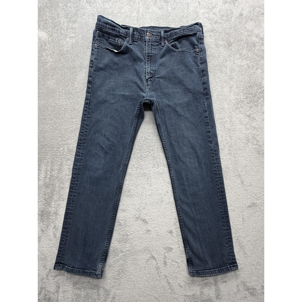 Levis 505 Jeans Mens Measured 35x29 Blue Straight Regular Denim Zip‎ Fly
